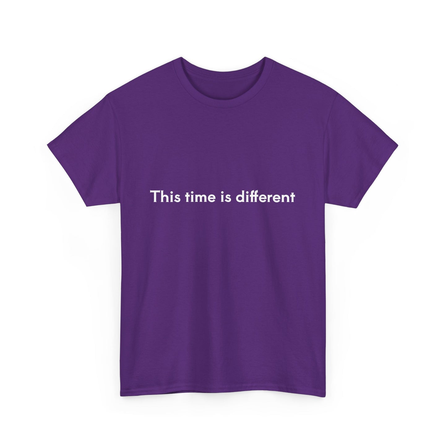 This time is different